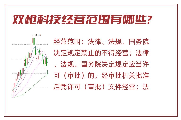 双枪科技经营范围有哪些？