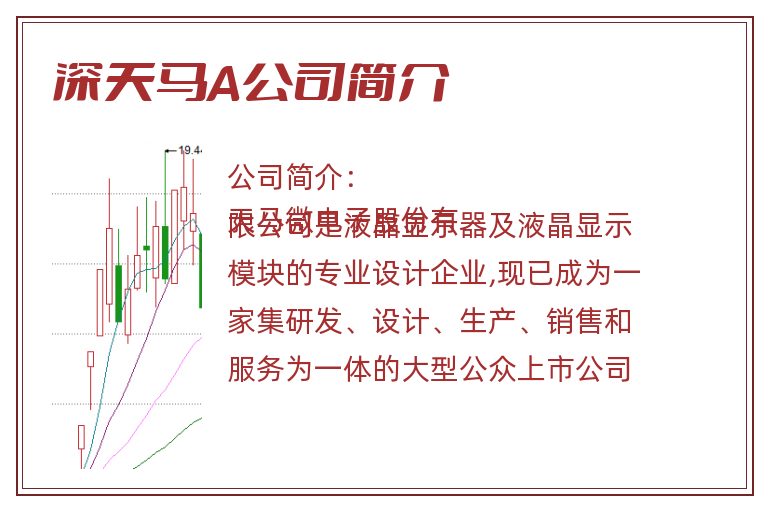 深天马A公司简介