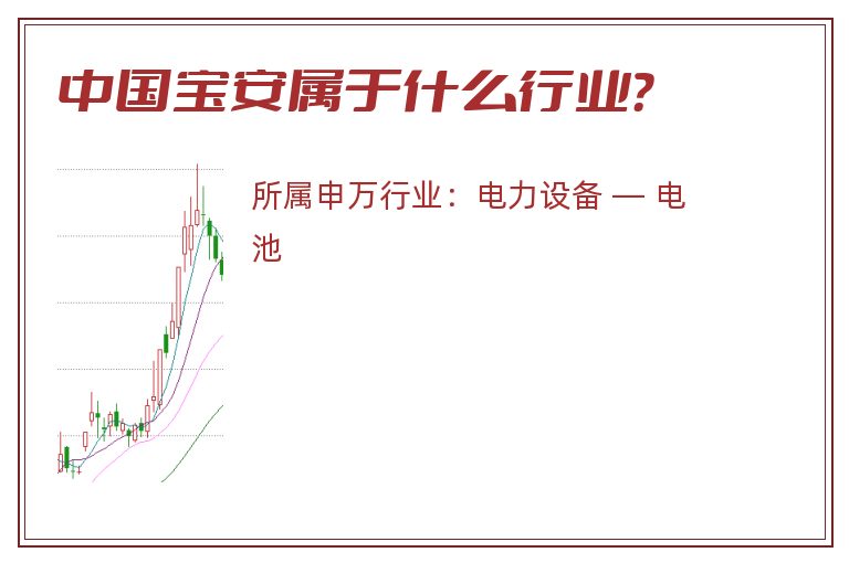 中国宝安属于什么行业？