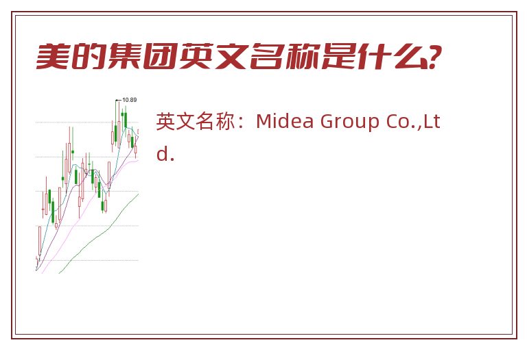 美的集团英文名称是什么？