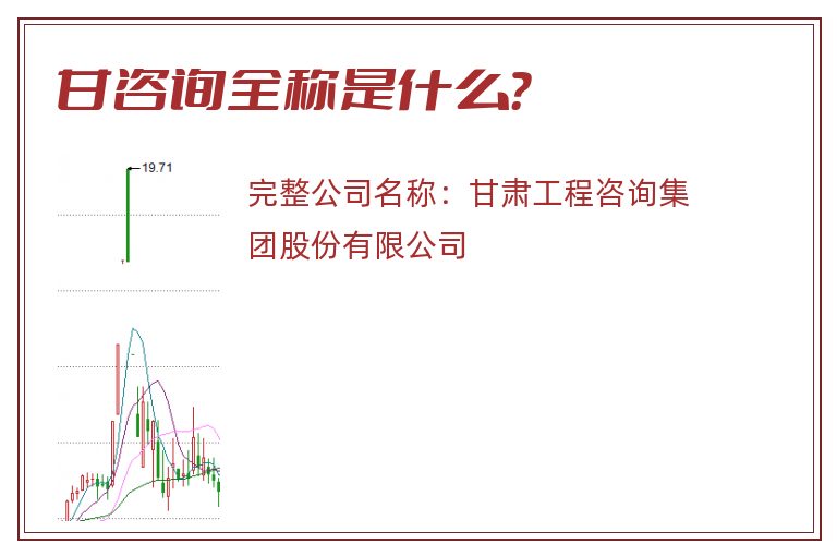 甘咨询全称是什么？