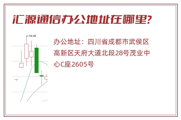 汇源通信办公地址在哪里？