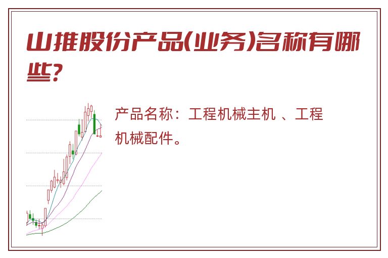山推股份产品（业务）名称有哪些？