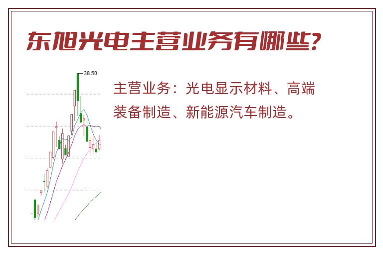 东旭光电主营业务有哪些？