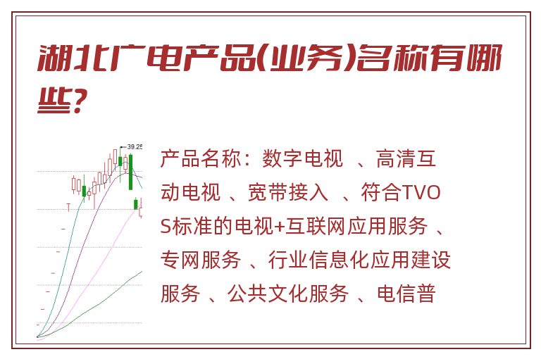 湖北广电产品（业务）名称有哪些？