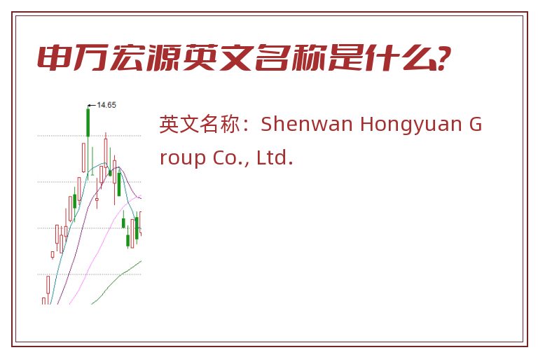 申万宏源英文名称是什么？
