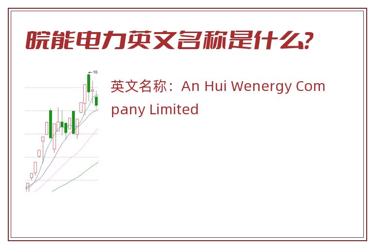皖能电力英文名称是什么？