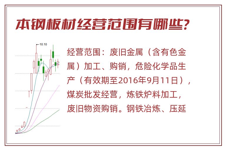 本钢板材经营范围有哪些？