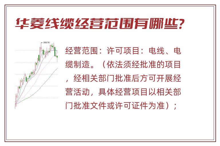 华菱线缆经营范围有哪些？